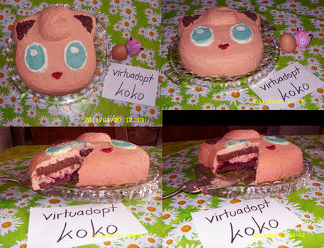 Jigglypuff Black Forest gateau