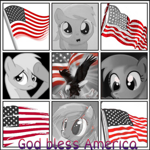 Derpy supports america