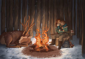 Campfire in the Snow - 2023