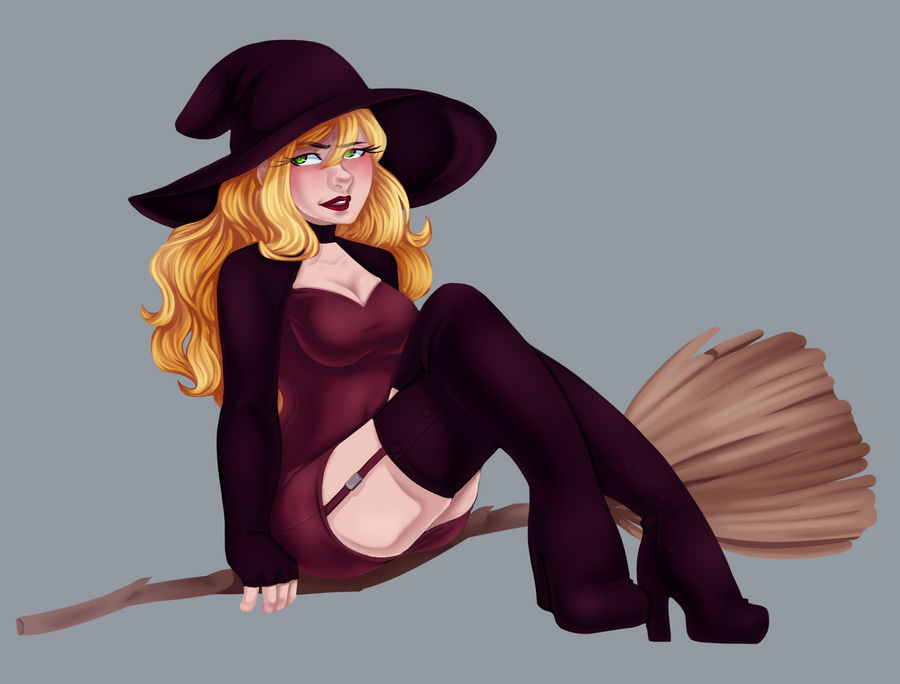 [YCH Example] Little red witch