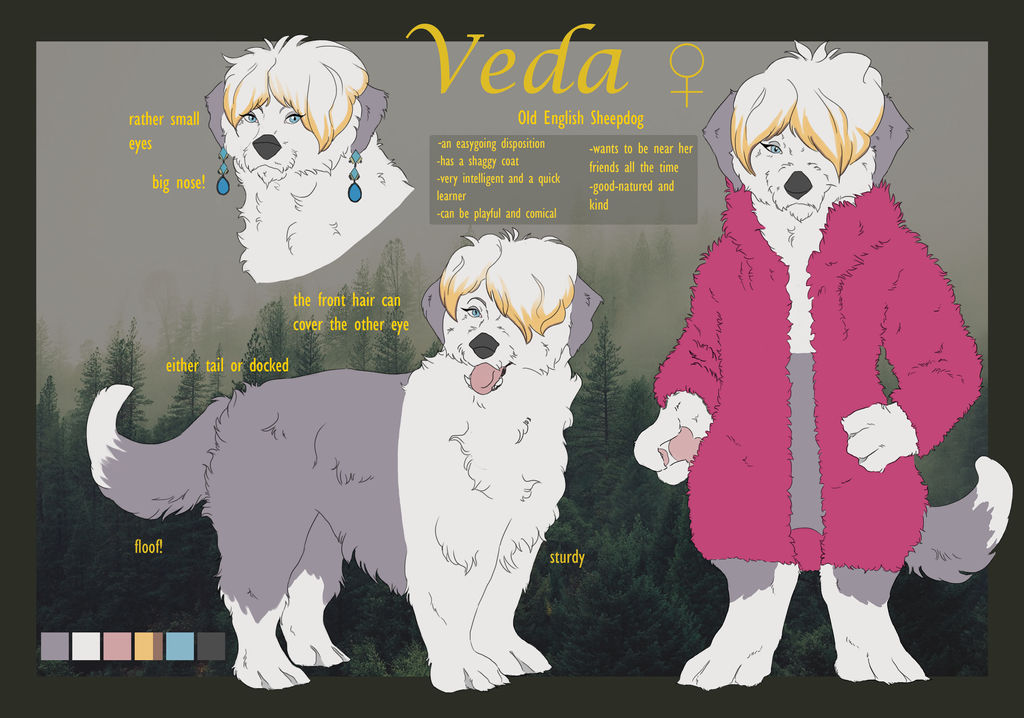 Veda [Fursona Reference Sheet] by Iikkerson