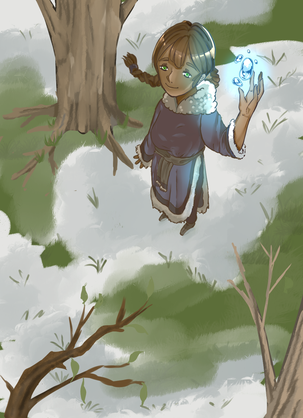Waterbender Drawing The waterbender by Suxilin on DeviantArt