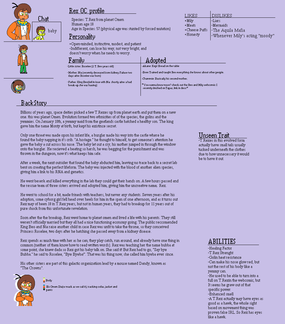 Rex Character Profile *OLD