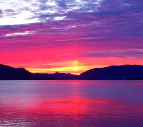 Colorful Sky and Sea