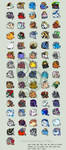 71 Icon Pixel Ball Project by Zhiibe