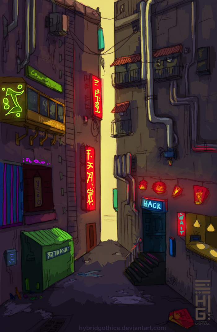 Hack Alley. by hybridgothica on DeviantArt