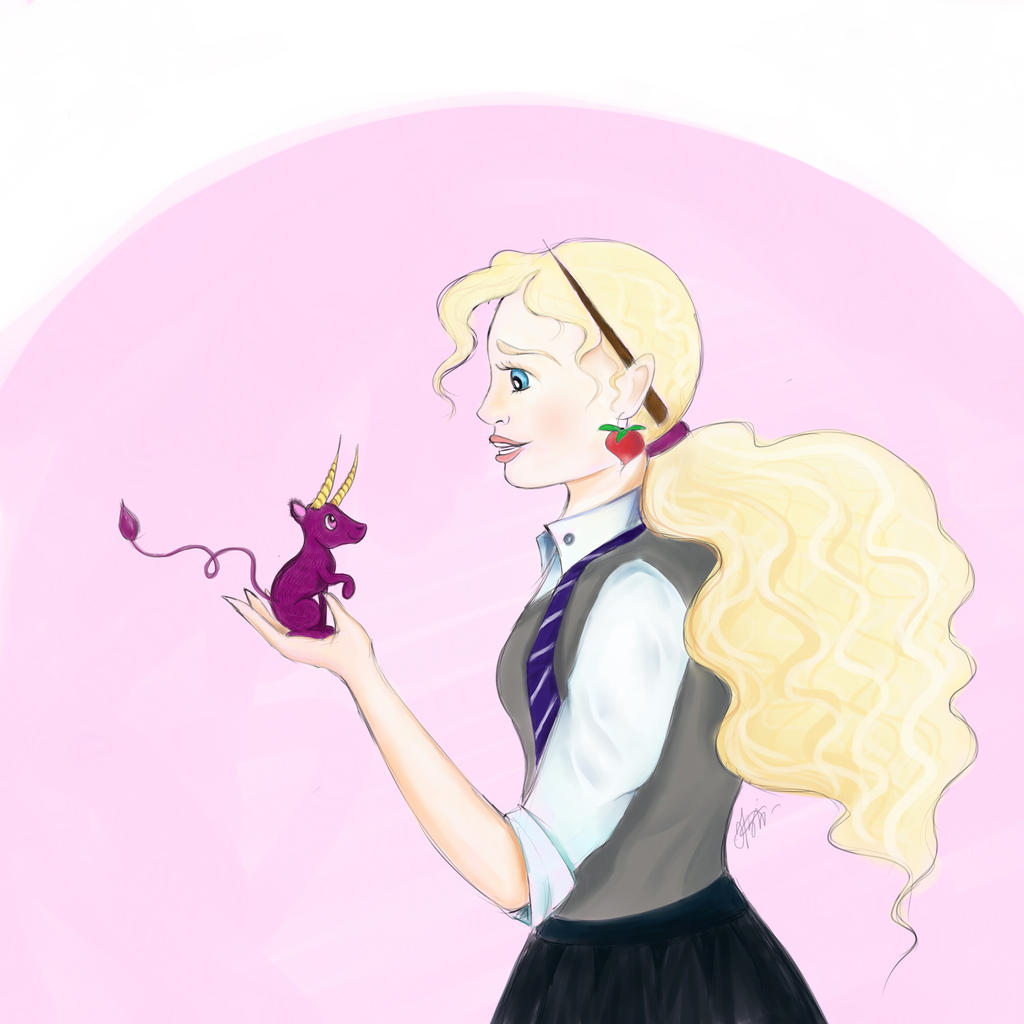 Luna Lovegood And Crumple Horned Snorkack By Ellindine On DeviantArt luna-lovegood-and-crumple-horned-snorkack-by-ellindine-on-deviantart