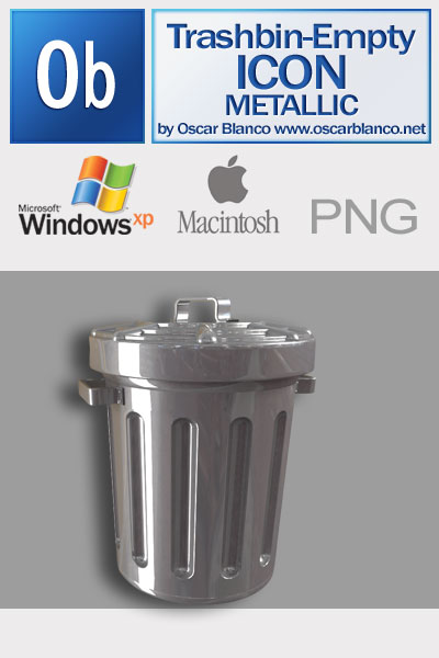 Icon Trashbin Metal Empty