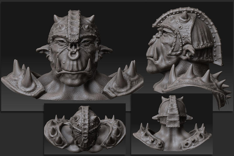 Speed Modeling Orc 3D 4