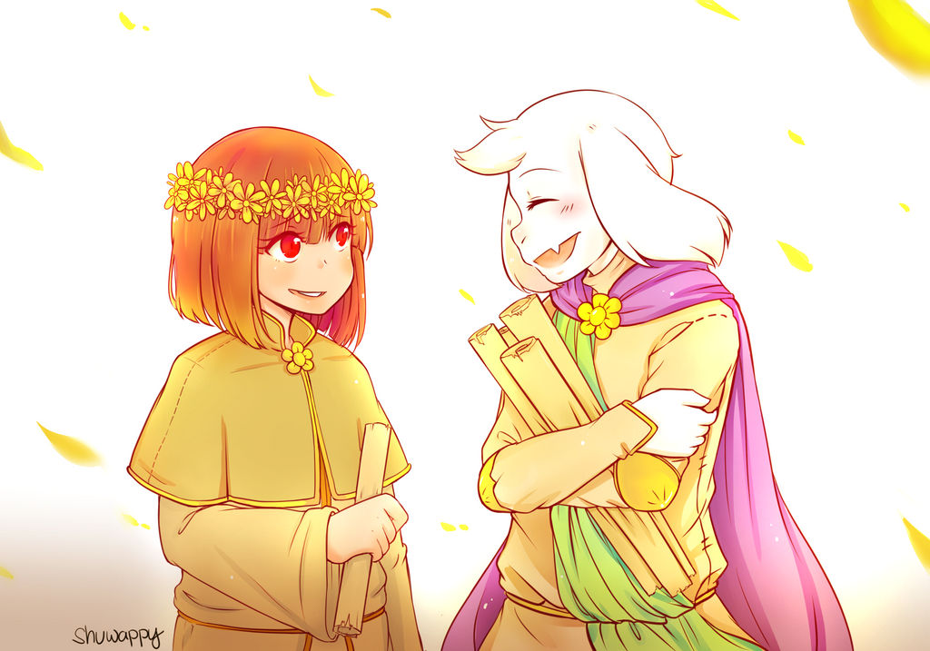Reapertale - Chara and Asriel :Pre-corruption: by Shuwappy on DeviantArt