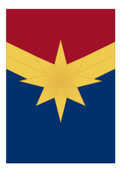 Captain Marvel Symbol Poster