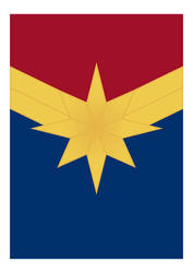 Captain Marvel Symbol Poster