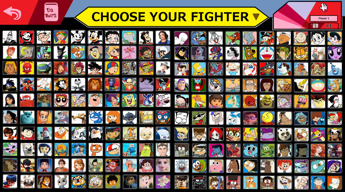 Nickelodeon vs. Cartoon Network roster by Sandvich33 on DeviantArt