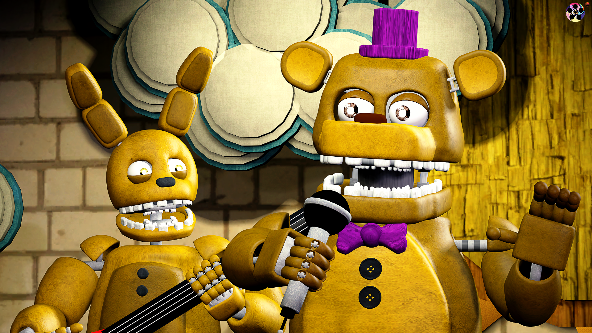 Fredbear and Springbonnie (FNAF 4) by FTThienAn on DeviantArt