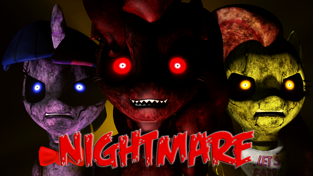 NateWantsToBattle: Nightmare [FNaF LYRIC VIDEO] FNaF Song 