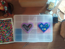 NES/GAMECUBE Heart Perler