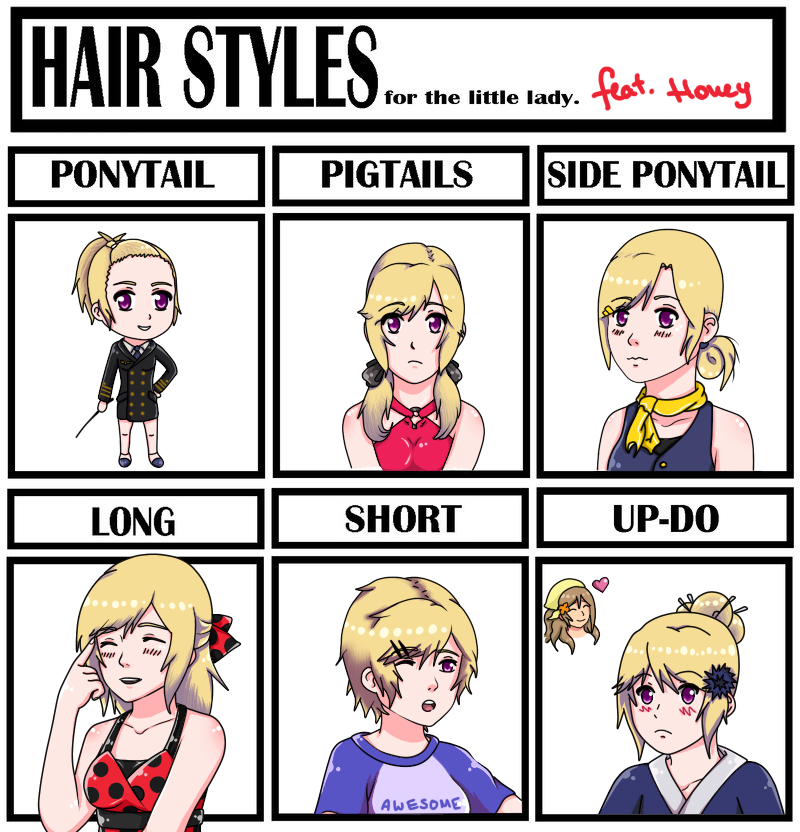 Hairstyles meme by MissFiya on DeviantArt Hairstyles meme by MissFiya on DeviantArt