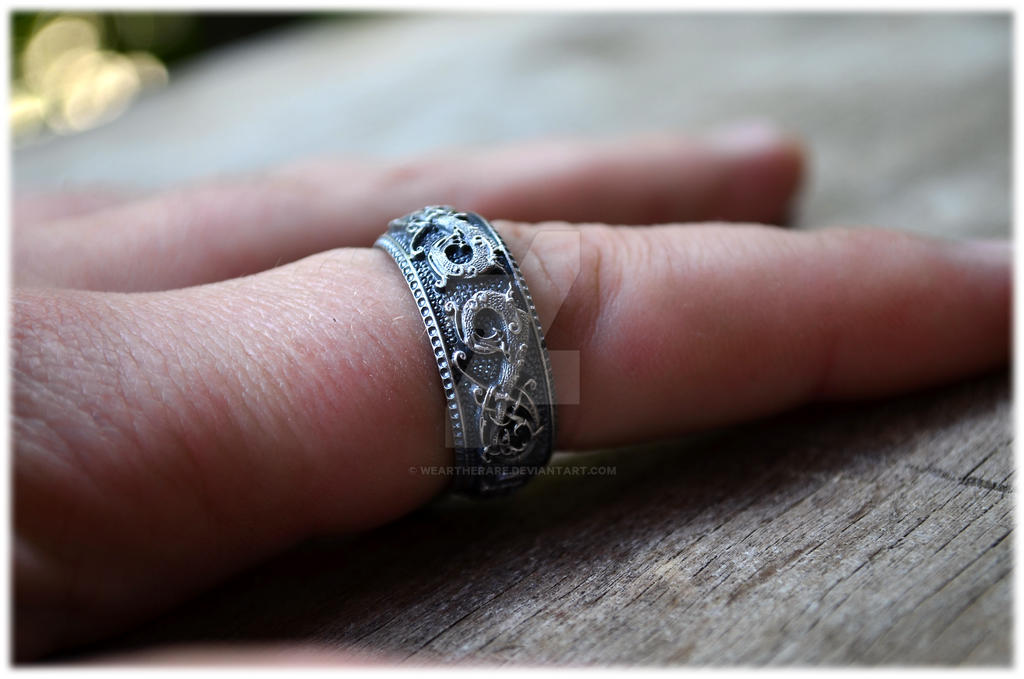 Norse Ringerike Dragon Viking Ring