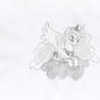 Princess Luna on a cloud