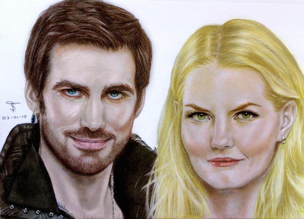 Captain Hook and Emma Swan