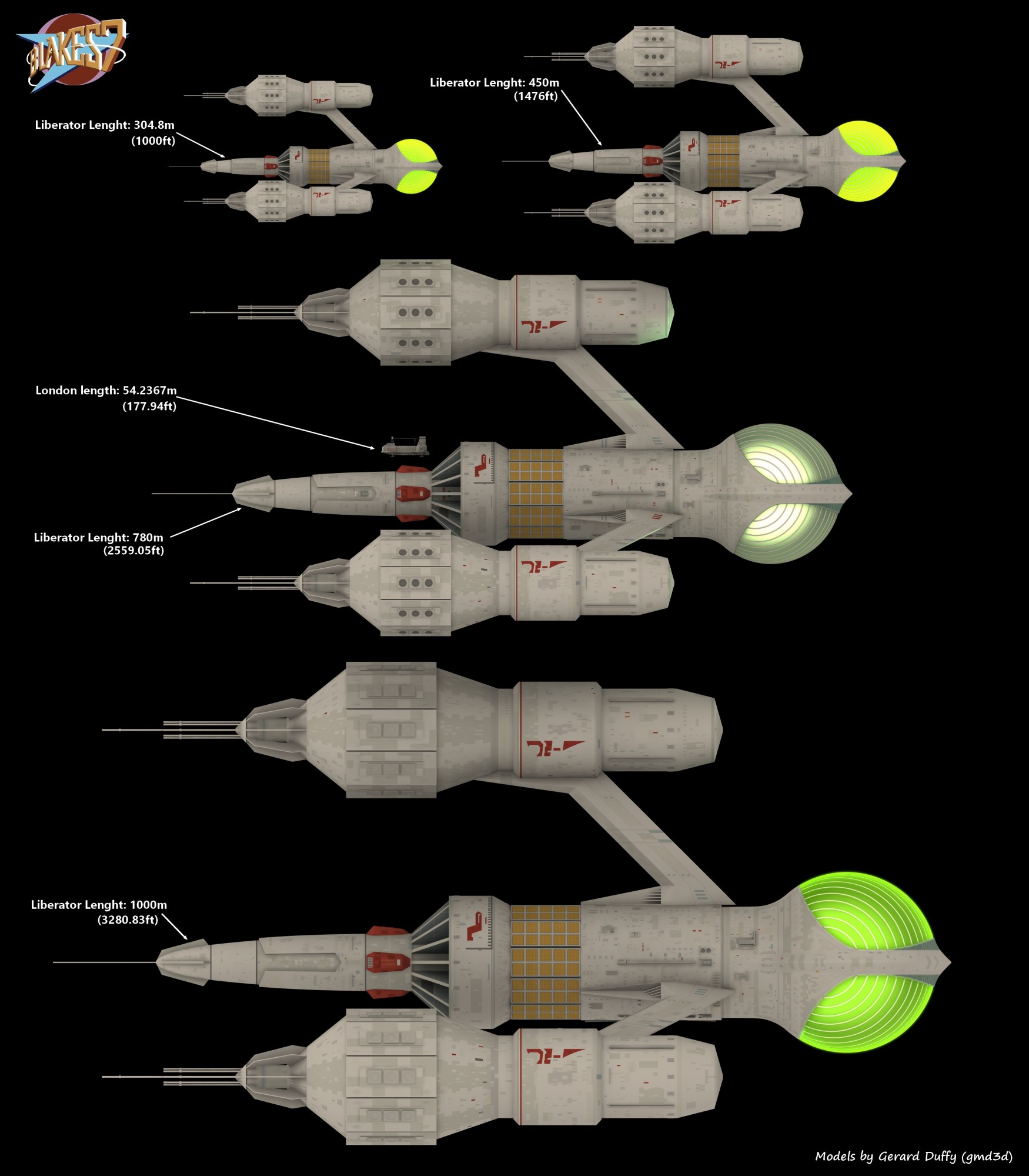 Blakes7 Liberator scale By Gmd3d On DeviantArt blakes7-liberator-scale-by-gmd3d-on-deviantart