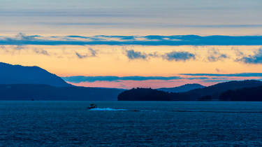 Sunset Boating