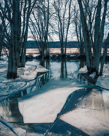 Ice on the Barton River