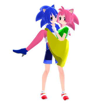 Classic Sonamy by Giihzinha on DeviantArt