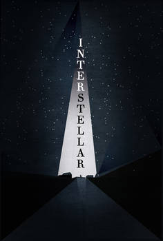 Interstellar Low Low Poly Poster illustration