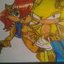 Super Sonic and Sally (in color this time)