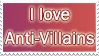 I Love Anti-Villains Stamp
