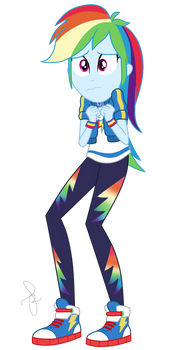 EQG Series - Scared Rainbow Dash