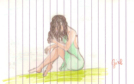 Sitting girl