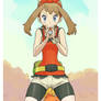 Pokemon trainer May with Torchic.