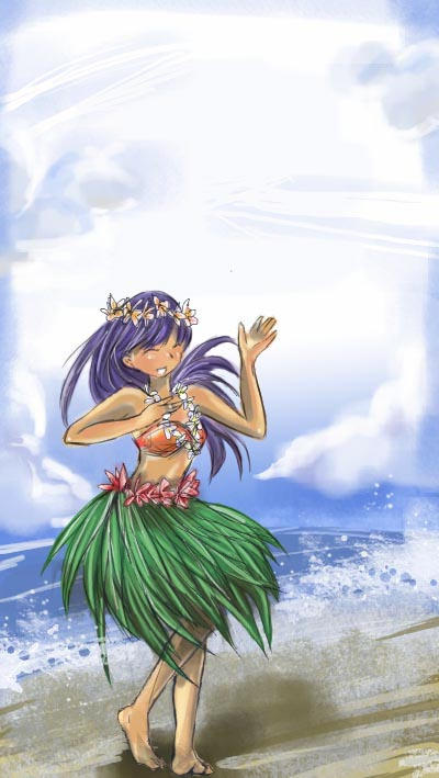 hawaii anime girl by musicaddict96 on DeviantArt