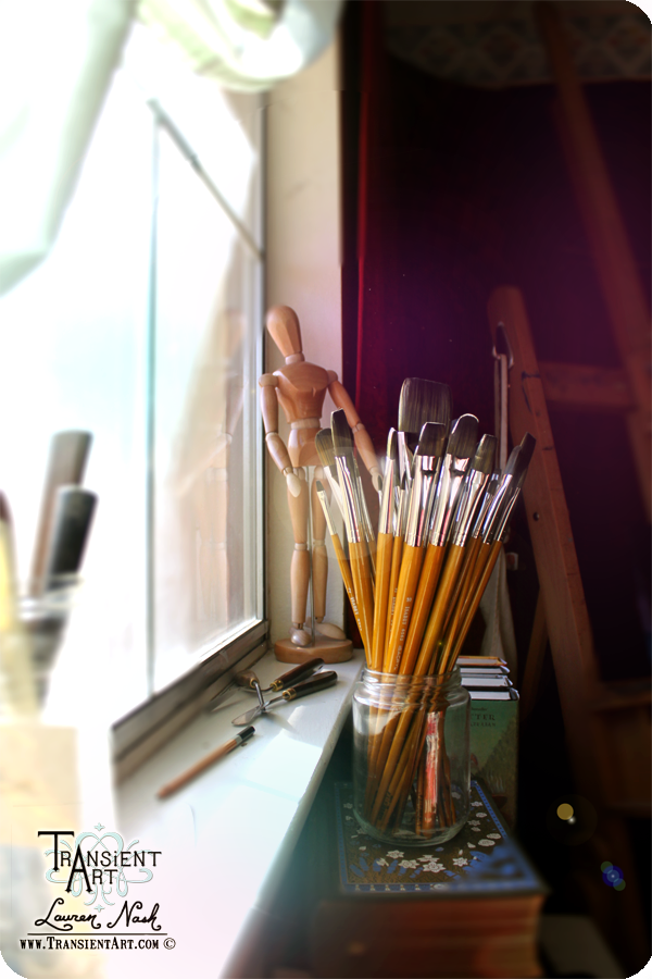 Brushes by my Windowsill