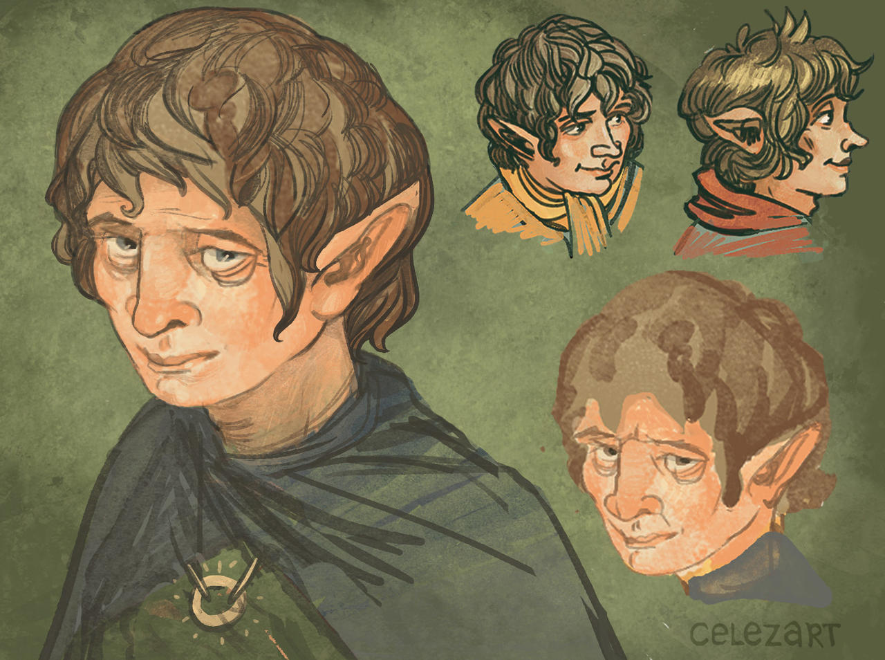 Frodo Deviantart Draw Sketches of Frodo by Celezart on DeviantArt