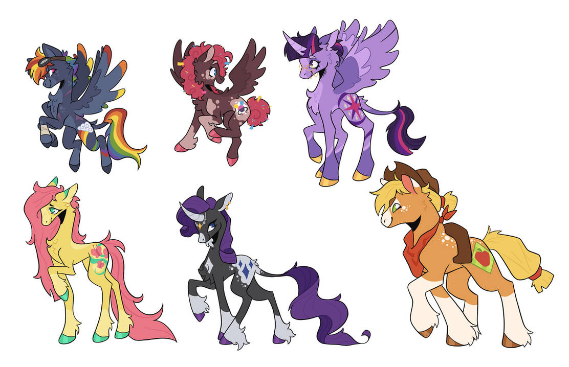 MLP Redesigns by DoodleNoodle12 on DeviantArt