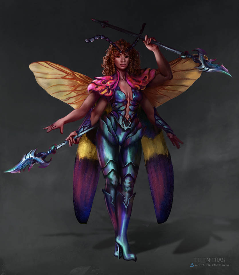Lady Mutant Insect Warrior insect woman - Concept by Ellydias on DeviantArt