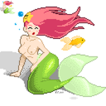 Pixel Mermaid by BThomas64