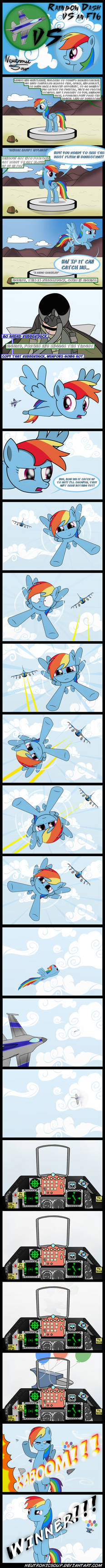 Rainbow Dash vs an F16