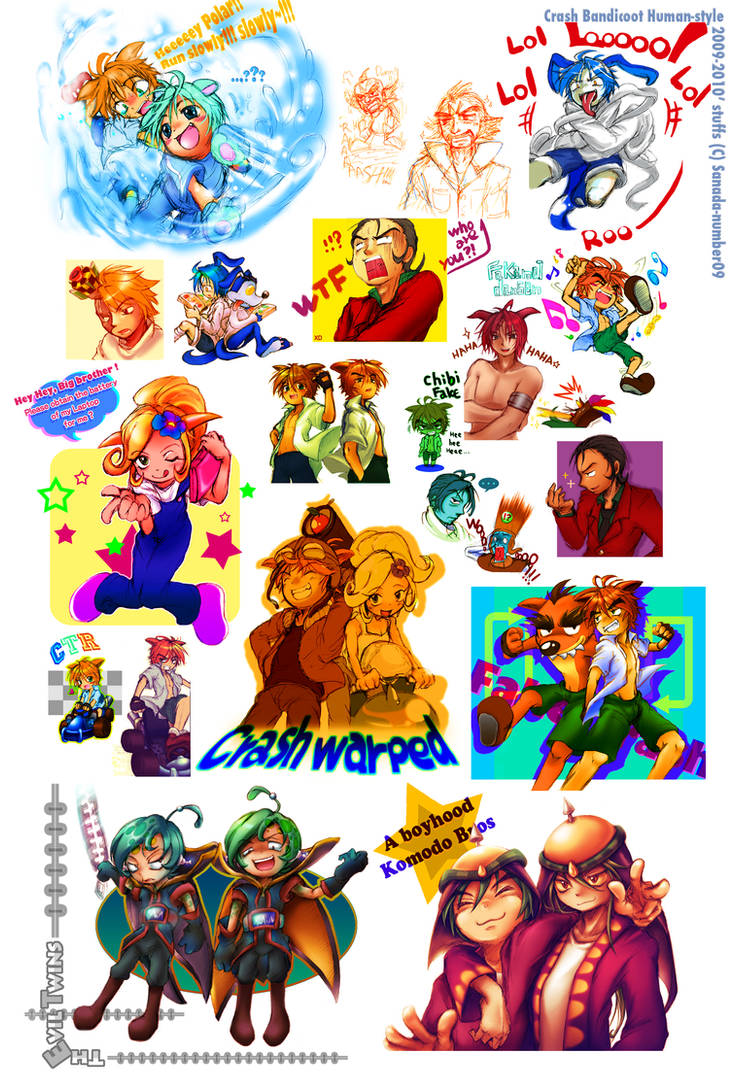 CRB: Crash Human Style 2009-2010' stuffs by sanada-number09 on DeviantArt