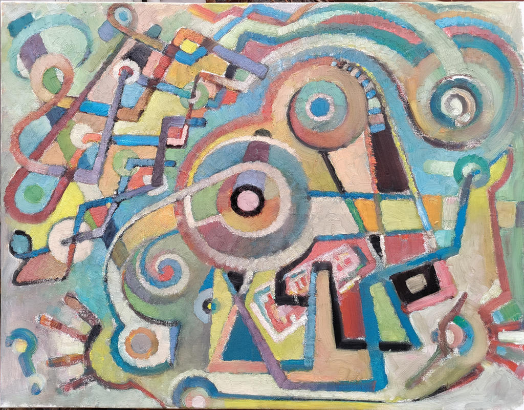 Regrets, 90x70cm, oil