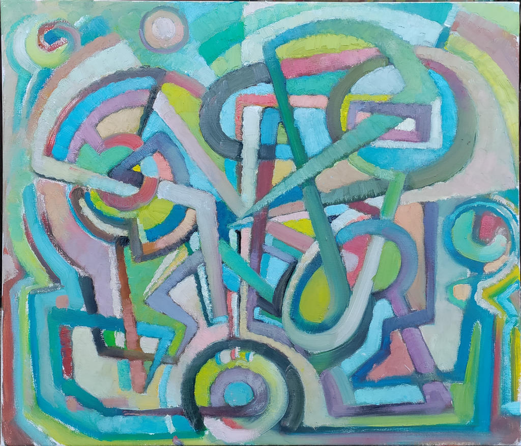 Why (Putin), 60x60cm, oil