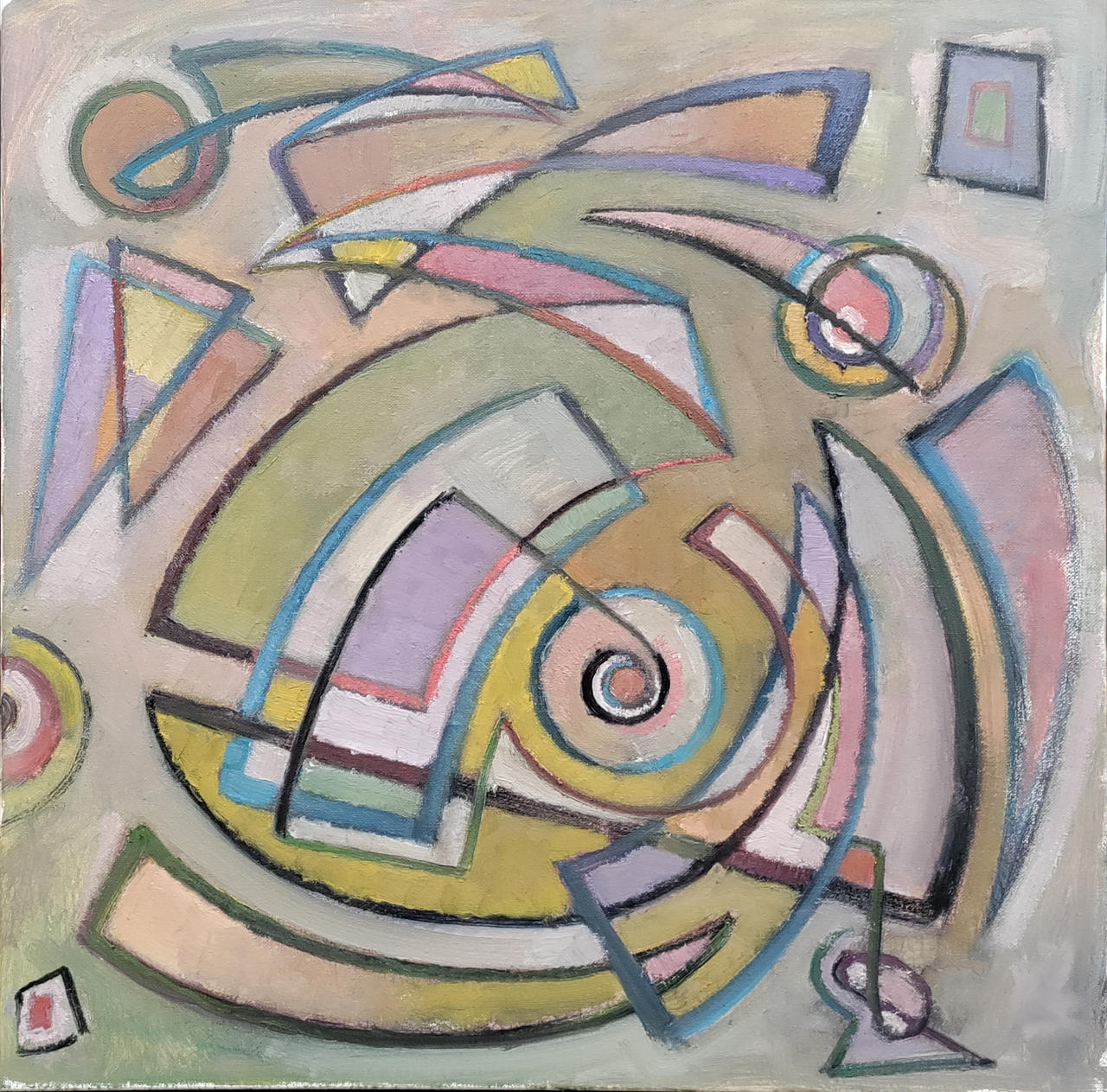 Erotic, 60x60cm, oil on canvas