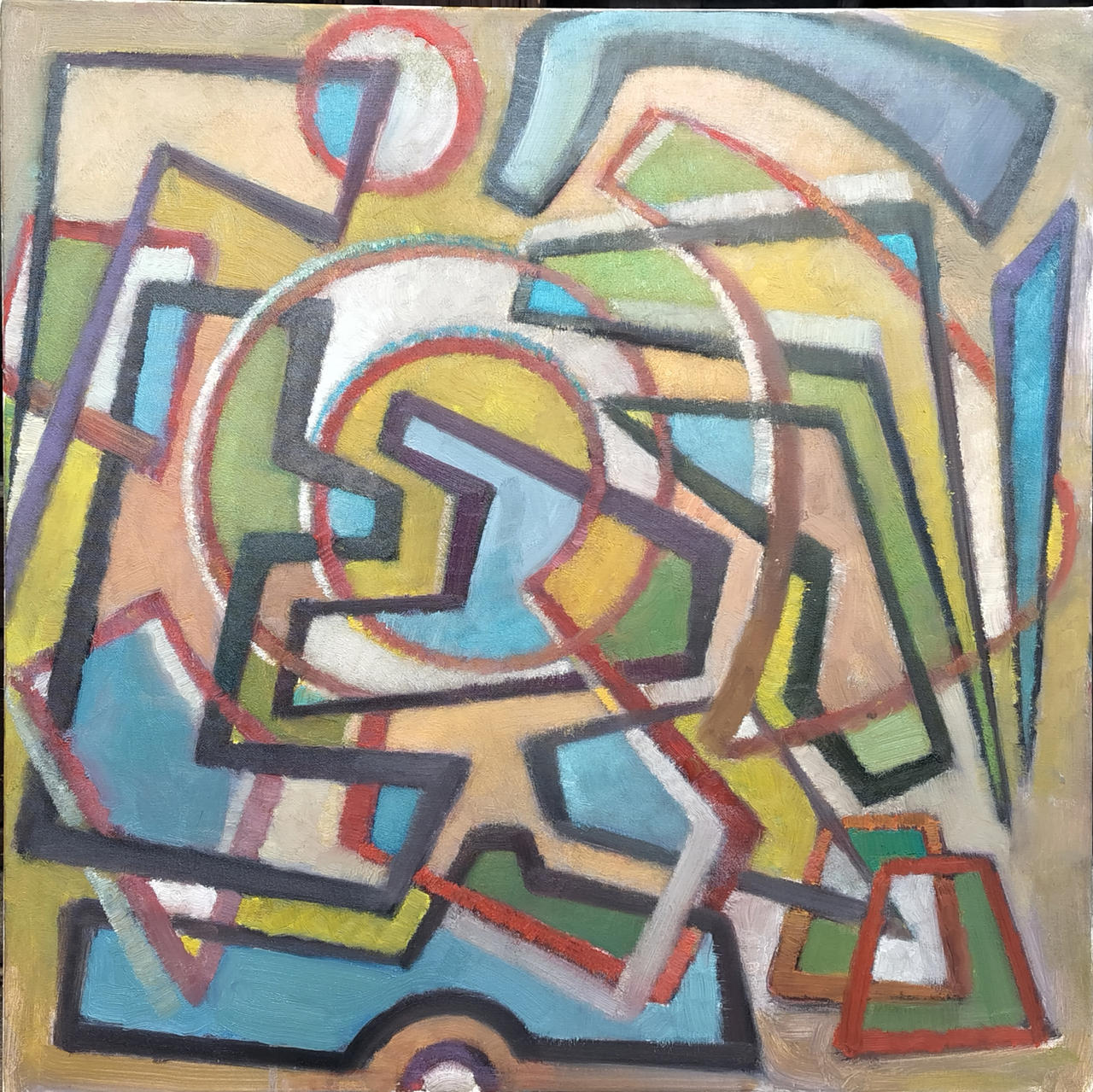 Broken dreams, 70x70cm, oil on canvas