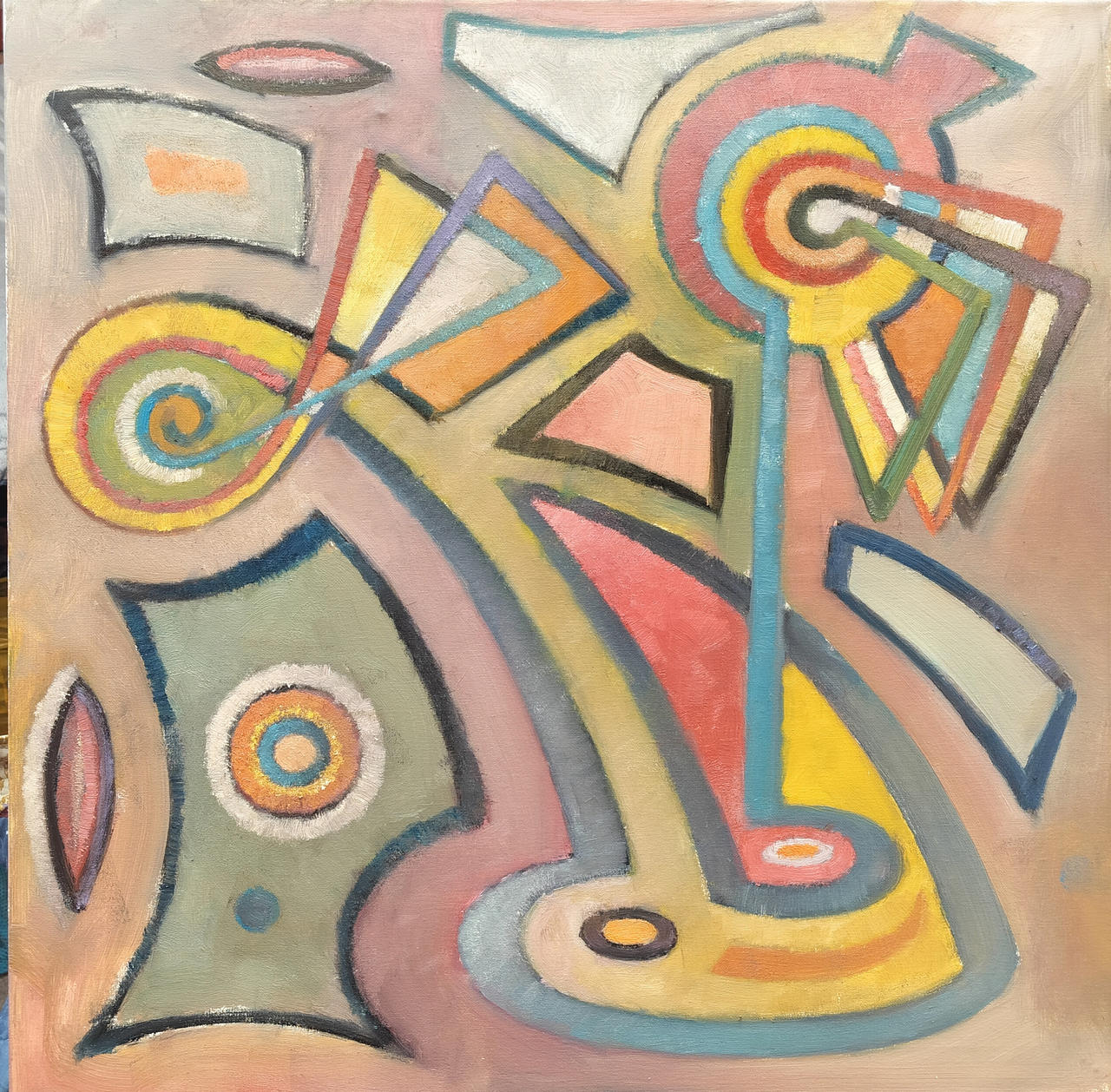 Where are you? 80x80cm, oil on canvas
