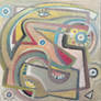 Test...Bitterness, 60x60cm, oil on canvas