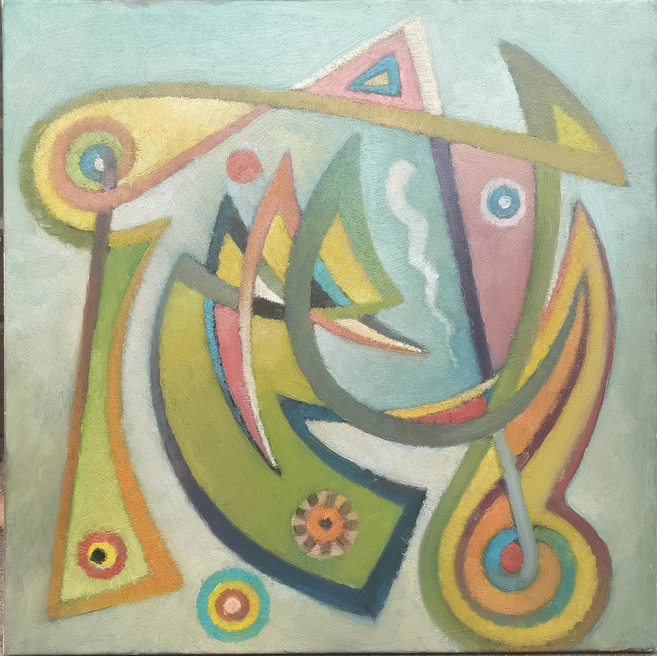 Understimulated, 60x60cm, oil on canvas