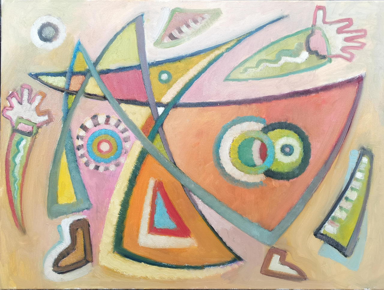 Reassembled man, 80x60cm, oil on canvas